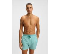 BOSS Drawstring swim shorts with all-over print - Style Vibe, 50518968 Green L