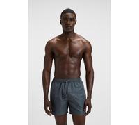 BOSS Drawstring swim shorts with all-over print - Style Vibe, 50518968 Grey L