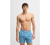BOSS Drawstring swim shorts with all-over print - Style Vibe, 50518968 Light Blue XXL