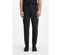 BOSS Drawstring trousers in stretch waffle fabric with framed zip - Style JT_Terrace Tapered, 50558503 Dark Blue M