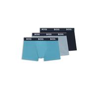 BOSS Dreierpack Eng Anliegende Boxershorts Mit Kurzem Bein Aus Stretch-baumwolle Mit Logo-bund