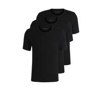 BOSS Dreierpack T-Shirts Aus Baumwolle Mit Logo-Stickerei Black