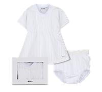Boss - Dress+puffy Panty Set - White - Girl - 12 Months