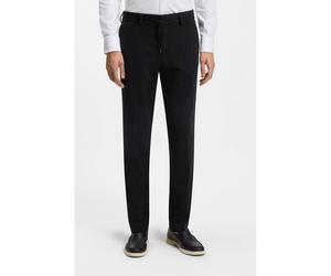 BOSS Dressletic slim-fit trousers in washable stretch jersey - Style P-GeniusJ-RDS-WG-233, 50502477 Black 38R