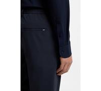 BOSS Dressletic slim-fit trousers in washable stretch jersey - Style P-GeniusJ-RDS-WG-233, 50502477 Dark Blue 36R