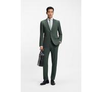 BOSS Easy-care suit in stretch cloth with wool - Style H-Jeckson-2Pcs-253, 50553863 Dark Green