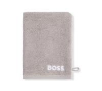 BOSS Egyptian-cotton wash mitt with contrast logo - Style MITT-PLAIN-100015/021, MITT-PLAIN Grey ONESI