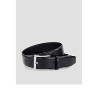 BOSS Elloy-Pc-An High Shine Formal Leather Belt, Black, Size 80 Cms, Men Black
