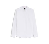 BOSS Men's Rickert M Regular-Fit Oxford Cotton Shirt White