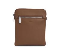 BOSS Envelope bag in Italian leather with embossed logo - Style New Crosstown_Envel., 50529289 Brown pcs.