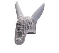 BOSS Equestrian crochet fly veil with logo patch - Style FLY VEIL MONOCHROME, B4H1101 Silver pcs.