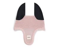 BOSS Equestrian crochet fly veil with logo patch - Style FLY VEIL MONOCHROME, B5H1101 light pink pcs.