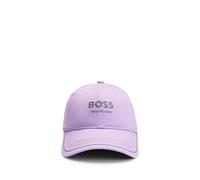 BOSS Equestrian embroidered-logo cap with leather strap - Style CAP EMBROIDERY, B4U1601 Light Purple 57