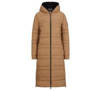 BOSS Equestrian long puffer jacket with side zips - Style ESMEE LONG PUFFER PARKA, B4W1403 Beige XL