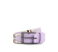 BOSS Equestrian polo belt with embroidered pattern - Style POLO BELT SIGNATURE, B4G2201 Light Purple