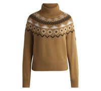 BOSS Equestrian rollneck sweater with knitted pattern - Style ANUK KNITWEAR JUMPER, B6W1009 Beige L