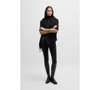 BOSS Equestrian scarf with embroidered logo - Style SOFT SCARF LOGO CAMEL, B6U1604 Black pcs.