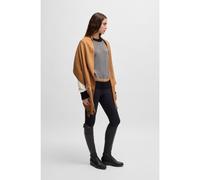 BOSS Equestrian scarf with embroidered logo - Style SOFT SCARF LOGO CAMEL, B6U1604 Brown pcs.