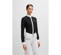BOSS Equestrian show blouse with four-way stretch - Style EMMA SHOW BLOUSE, B5W0401 Black XS