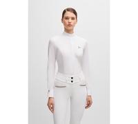 BOSS Equestrian show blouse with four-way stretch - Style EMMA SHOW BLOUSE, B5W0401 White XXS