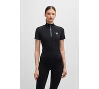 BOSS Equestrian show shirt in ribbed stretch fabric - Style MAIRA SHOW SHIRT, B5W0402 Black L