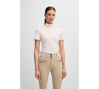 BOSS Equestrian show shirt in ribbed stretch fabric - Style MAIRA SHOW SHIRT, B5W0402 light pink XXS