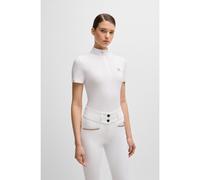 BOSS Equestrian show shirt in ribbed stretch fabric - Style MAIRA SHOW SHIRT, B5W0402 White M