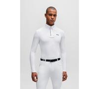 BOSS Equestrian show shirt in white with signature-stripe details - Style NICK SHOW SHIRT, B3M0409 White S