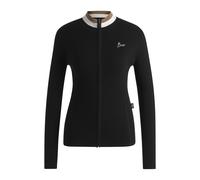 BOSS Equestrian slim-fit cardigan with ribbed structure - Style ADELE KNITWEAR CARDIGAN, B6W1001 Black XXS