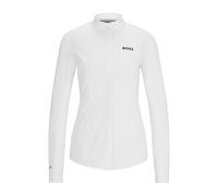 BOSS Equestrian slim-fit show blouse in mixed materials - Style EMMA SHOW BLOUSE WHITE, B1W0401 White M