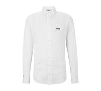 BOSS Equestrian slim-fit show shirt in mixed materials - Style NORMAN SHOW SHIRT WHITE, B1M0401 White XL