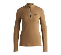 BOSS Equestrian slim-fit training shirt in super-stretch fabric - Style MINOU TRAINING SHIRT BLACK, B6W0402 Beige L