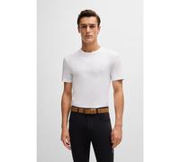 BOSS Equestrian stretch-cotton T-shirt with logo embroidery - Style PIERCE T - SHIRT, B5M0601 White XXL