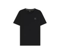 BOSS Equestrian stretch-cotton T-shirt with logo patch - Style PIERCE PATCH BLACK, B7M0601 Black XXL