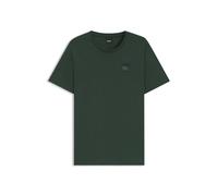 BOSS Equestrian stretch-cotton T-shirt with logo patch - Style PIERCE PATCH BLACK, B7M0601 Dark Green L