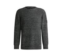 BOSS Equestrian sweater in a melange knit - Style RAYN JUMPER KNITWEAR DARK, B6M1002 Grey XS