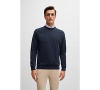 BOSS Equestrian sweater in Italian stretch cotton - Style LEWIN SWEATER, B5M1202 Dark Blue XXL