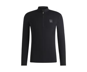 BOSS Equestrian training shirt in stretch fabric with zip placket - Style NOLAN TRAINING SHIRT, B6M0404 Black XXL