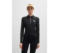 BOSS Equestrian training shirt in stretch piqué - Style CHESS TRAINING SHIRT, B5W0403 Black XXS