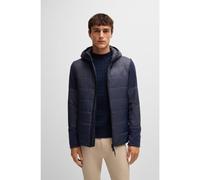 BOSS Equestrian water-repellent jacket with fleece details - Style JEFF LIGHT PUFFA JACKET, B5M1404 Dark Blue XL