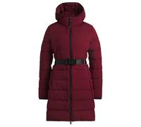 BOSS Equestrian water-repellent quilted coat with side zips - Style VESPA CORD PUFFER COAT CAMEL, B6W1402 Dark Red XS
