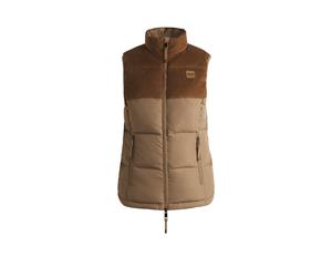 BOSS Equestrian waterproof gilet with corduroy trim - Style VIOLA CORD PUFFER VEST, B6W1403 Beige L
