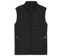 BOSS Equestrian waterproof gilet with vertical logo print - Style RUBEN LIGHT PUFFER VEST, B7M1403 Black XS