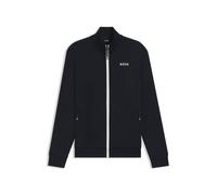 BOSS Equestrian zip-up jacket with signature-stripe trims - Style SAMMY FUNCTIONAL CARDIGAN, B7M1202 Dark Blue M