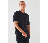 BOSS Zip-neck knit polo sweater in cotton - Style K_Ever-X PS, 50541961 Dark Blue L