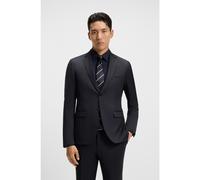 BOSS Extra-slim-fit suit jacket in virgin-wool serge - Style H-Reymond-B1, 50469181 Dark Blue 46L