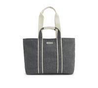 BOSS Fabric tote bag with contrast logo - Style Palmah TOTE WL, 50552483 Dark Grey pcs.