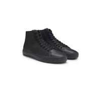 BOSS Faux-leather high-top trainers with grained texture - Style Aiden_Hito_sgrpu, 50552847 Black 10