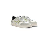 BOSS Faux-leather trainers with colour-blocking - Style Rhys_Tenn_pumi, 50562799 Light Grey 8