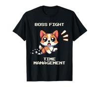 Boss Fight | Pixel Art ADHD Time Management Struggle T-Shirt